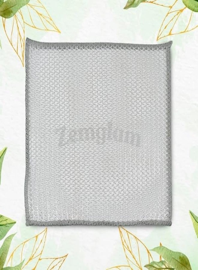 ZemGlam Non-Stick Microfiber Scrubber Pads for Kitchen Dish Wash Cloth, Pack of 5. - Image 4