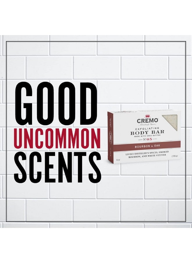 Cremo Bourbon & Oak Exfoliating Body Bars (3-Pack) - A Sophisticated Blend of Distiller’s Spice, Fine Bourbon and White Oak - Image 2