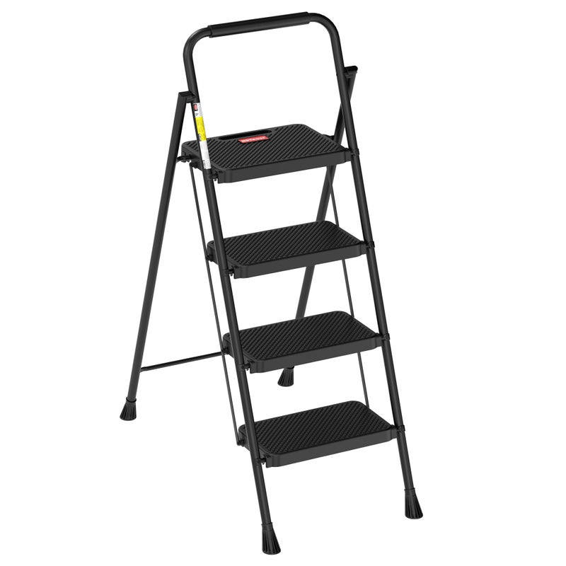 HBTower Step Ladder, Step Stool Foldable for Adults with Wide Anti-Slip Pedal, Lightweight 4 Step Ladders for Home - Image 1