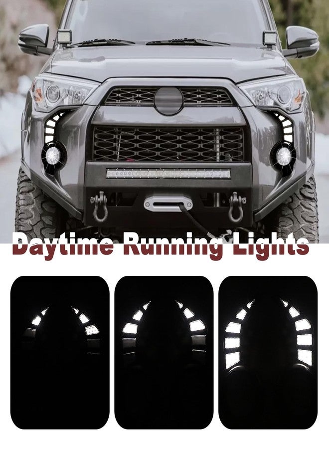BreTrewri Daytime Running Lights & Fog Lights for 2014-2024 Toyota 4Runner (sr, sr5, trd pro, sport) - DRL, Turn Signal, Lamps Assembly - Image 5