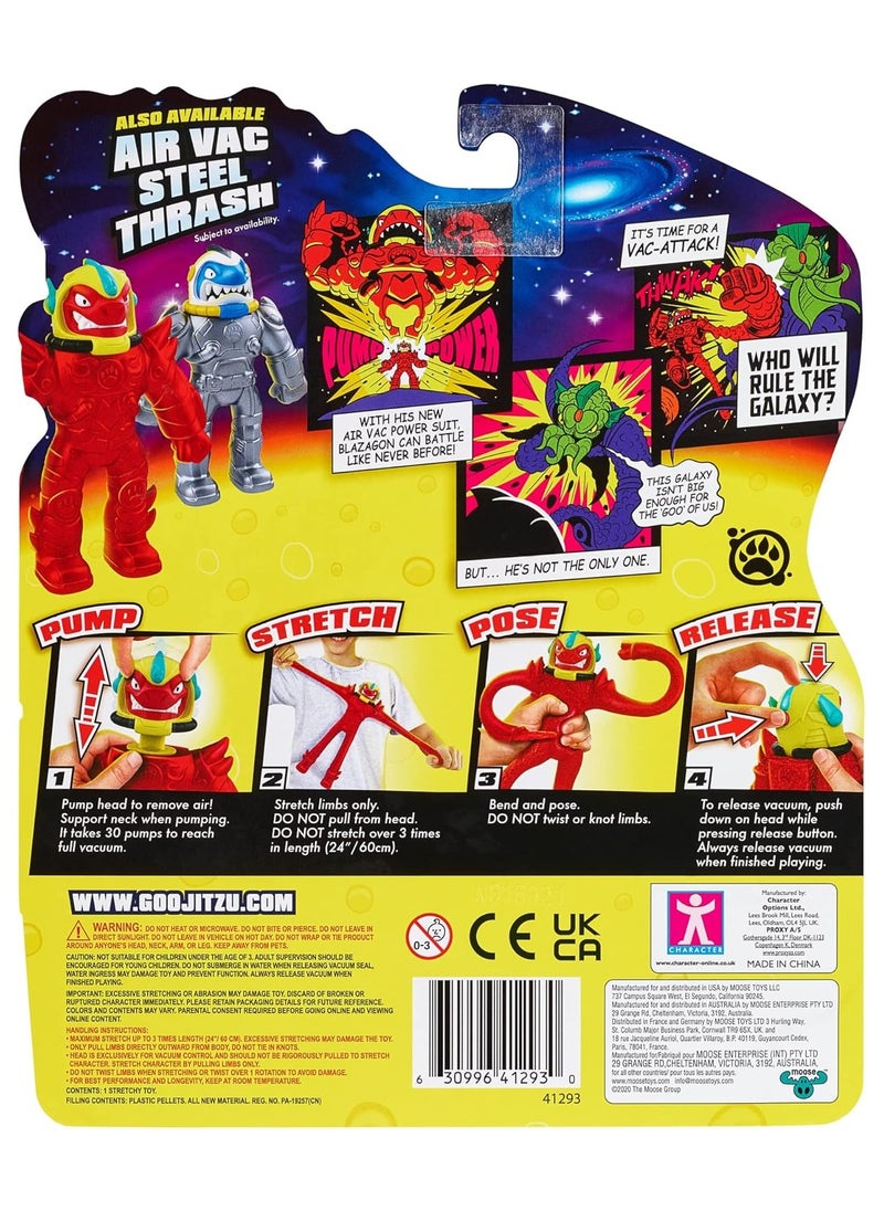 GOO JIT ZU - Galaxy Blast S6 VAC Attack PK AIR VAC BLAZAGON | Action Figure | Strechable | Holds Pose and Returns to Original Shape | Age 4+ - Image 1