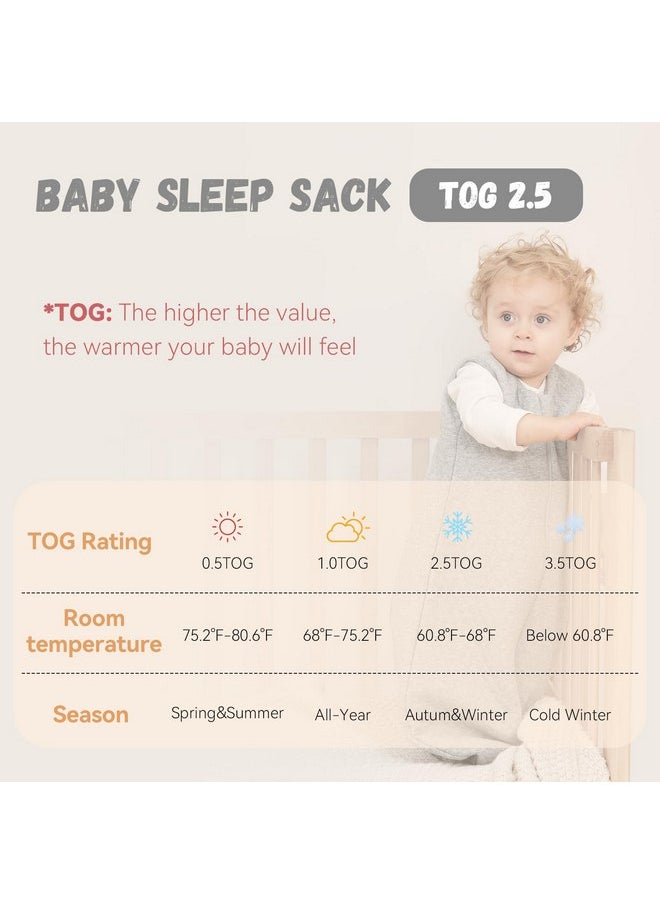 Yoofoss Baby Sleep Sack 6-12 Months TOG 2.5 Winter Baby Wearable Blanket, 100% Cotton Infant Toddler Sleeping Sack 2-Way Zipper Warm Quilted Sleep Sack - pzsku/Z5AFFFADD602EEEF1F2BDZ/45/_/1737031201/4dd336ee-f664-4d6f-b90f-53958fc343d1