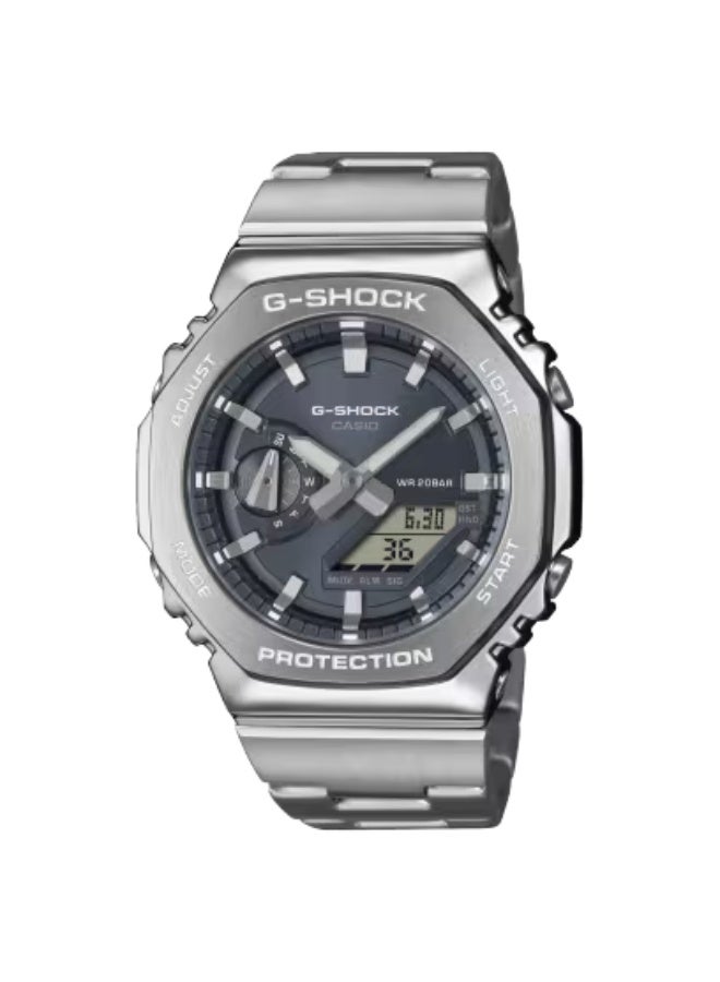 G-SHOCK Casio G-Shock GM-2100D-8ADR Men’s Watch, Metal Bezel, Stainless Steel Bracelet, Analog Digital Display, Shock Resistant, 200M Water Resistance - Image 1