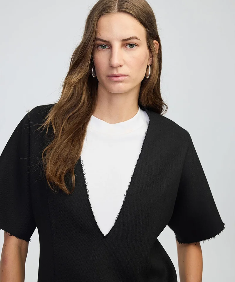 ابيكول Color-Block Layered Blouse