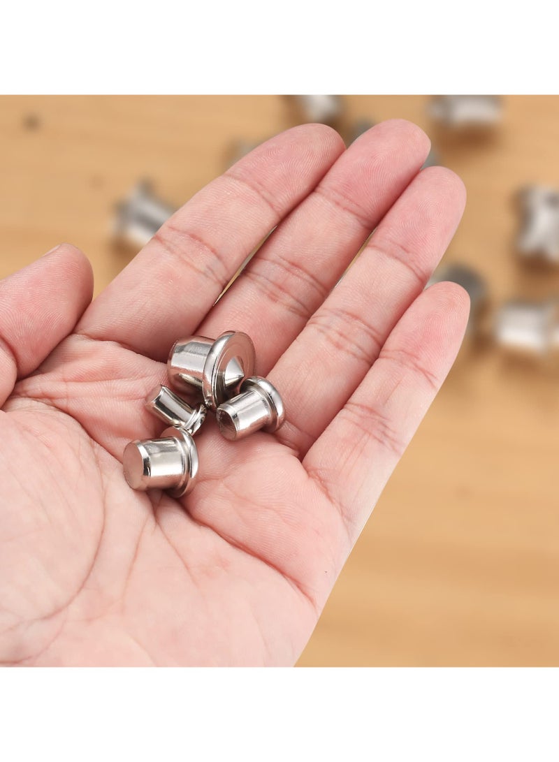 GNAFOTU 16 Pcs Dowel Centre Point Set,Stainless Steel Dowel Center Transfer Plugs,for Accurate Drilling - 6/8/10/12mm - Image 2