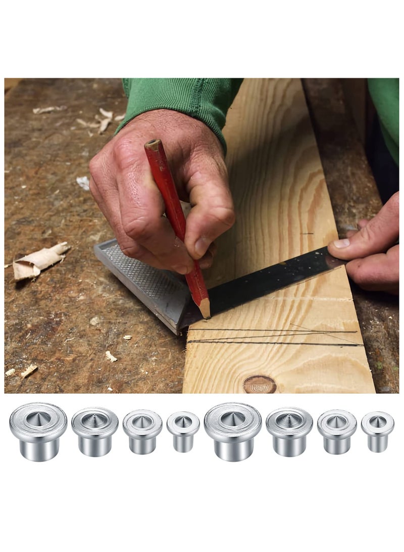 GNAFOTU 16 Pcs Dowel Centre Point Set,Stainless Steel Dowel Center Transfer Plugs,for Accurate Drilling - 6/8/10/12mm - Image 5