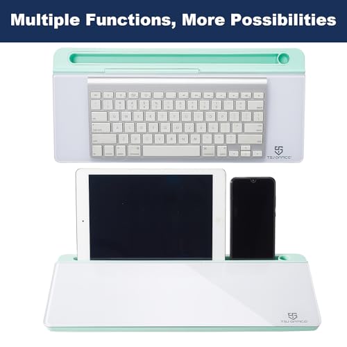 TSJ OFFICE Desktop Whiteboard Dry-Erase-Board - Computer Keyboard Stand White Board Surface Pad with Drawer, Desk Organizers with Accessories for Office, Home, School Supplies - Image 5