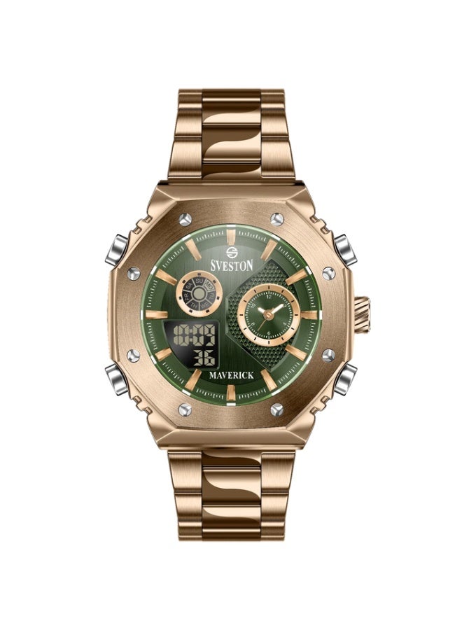 Sveston Maverick a stylish stainless steel watch for men featuring a 38mm dial and designed for those who appreciate luxury - Image 3