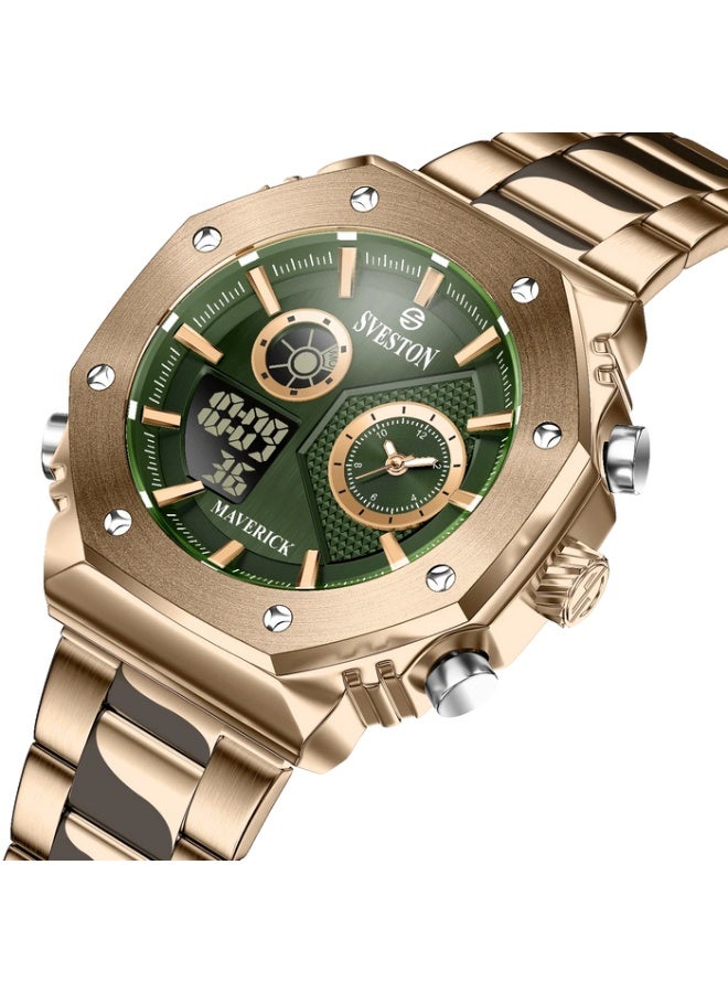 Sveston Maverick a stylish stainless steel watch for men featuring a 38mm dial and designed for those who appreciate luxury - Image 1