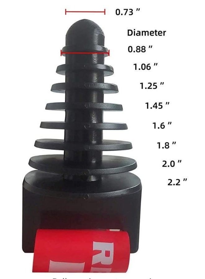 P1Tools Muffler Exhaust Wash Plug 0.8 "to 2.2", Rubber Exhaust Silencer Wash Plug for 2 Stroke and 4 Stroke Motorcycle Dirt Bike and ATV, QUAD - Image 2