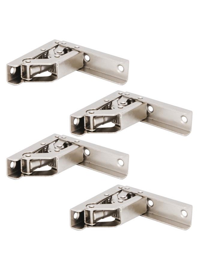 Thoraya 4 Sets Cabinet Hinges Bridge Shaped Cupboard Door Hinges Furniture Hardware Supplies  - Image 4