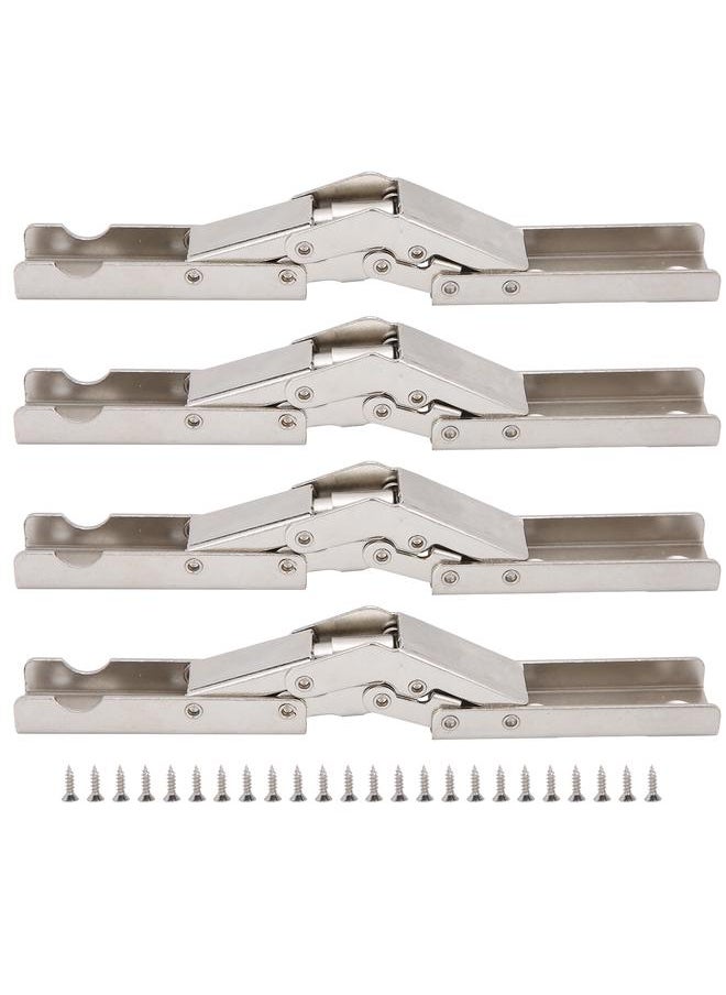 Thoraya 4 Sets Cabinet Hinges Bridge Shaped Cupboard Door Hinges Furniture Hardware Supplies  - Image 1