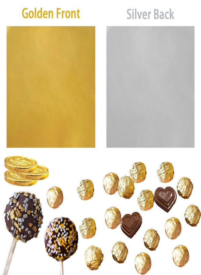 PABCK 500 Pcs 5 Colors Chocolate Wrappers Aluminium Foil Paper Wrapping Papers Square Sweets Lolly Paper Food Candy Tin Foil Wrapper for Candy Packaging Decoration (4x4 inches) - Image 2