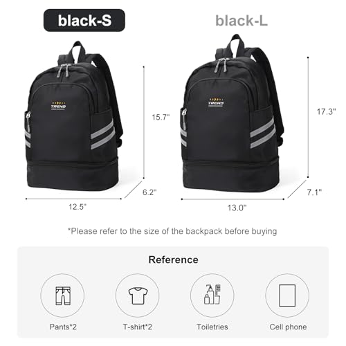 coofay Gym Backpack For Women Waterproof Sports Backpack With Shoe Compartment Lightweight Travel Backpacks Small Gym Bag Dance Volleyball Backpacks - Image 2