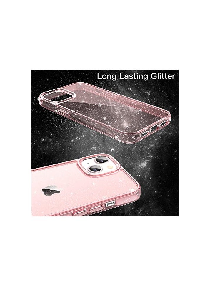 جي تيك حافظة JETech لامعة لهاتف iPhone 13 مقاس 6.1 بوصة، غطاء ممتص للصدمات مضاد للصدمات، لطيف لامع للنساء والفتيات (وردي) - Image 5