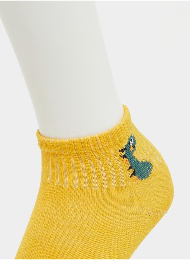 Styli Set of 5 - Graphic Print Ankle Socks  - Image 5