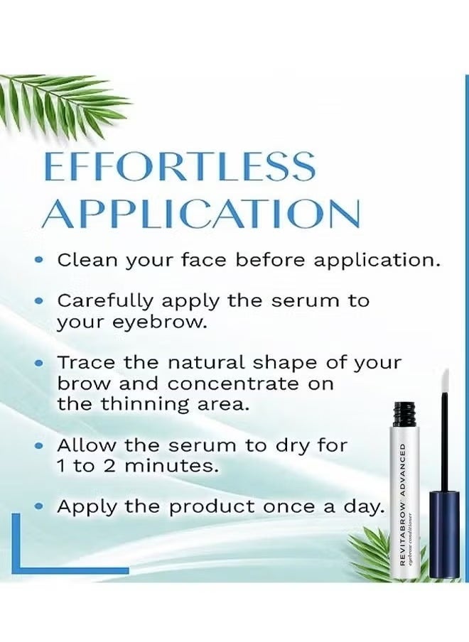REVITALASH COSMETICS - Eyebrow Advanced Serum 3ml, Advanced Eyelash Conditioner, Enhances & Protects Anst Breakage, Improve Flexibility and Shine, Apply Dry Eyebrows Once a Day For Stronger, Healthier-Looking Brows - Image 1