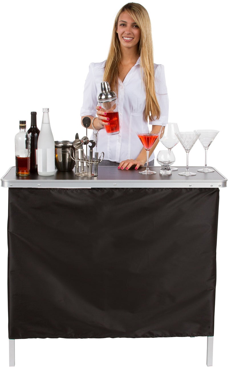 Trademark Innovations Trademark Innovations Portable Bar Table  Carrying Case Included 