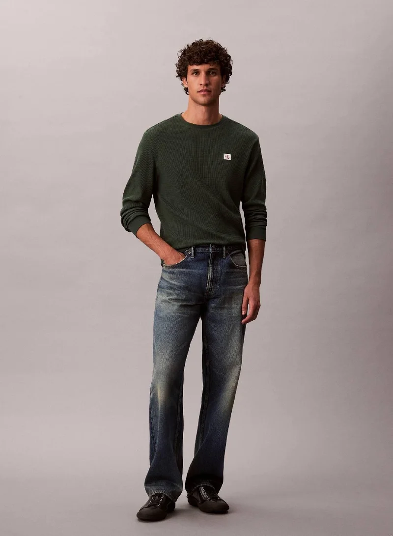 Calvin Klein Jeans Long Sleeve Waffle T-Shirt