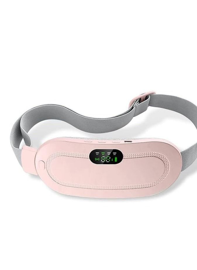 Generic Portable Menstrual Heating Pad, Wireless Back Pain Relief, with 3 Temperature Settings, 4 Massage Modes, and a Digital Display for Women and Girls, powered by a Lithium Polymer Battery.  - Image 1
