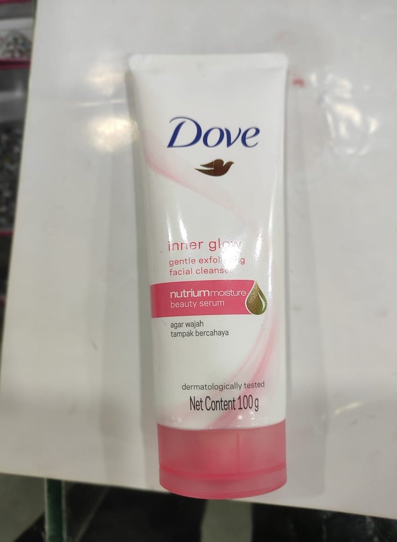 Dove غسول الوجه المقشر اللطيف دوف إنر جلو 100 جرام