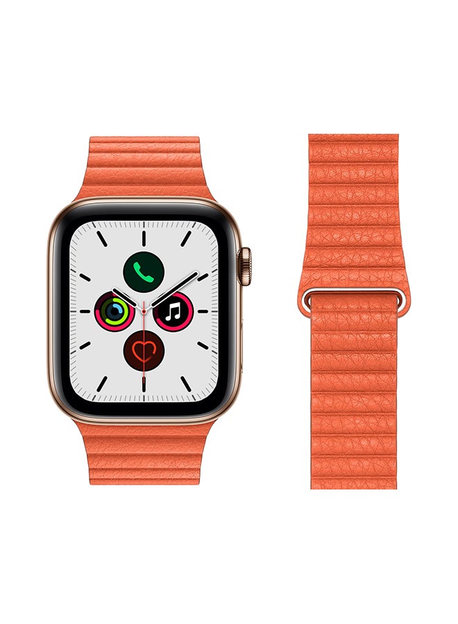 Alyashmac Stylish Band For Apple Watch Series 5/4/3/2/1 Orange - Image 1