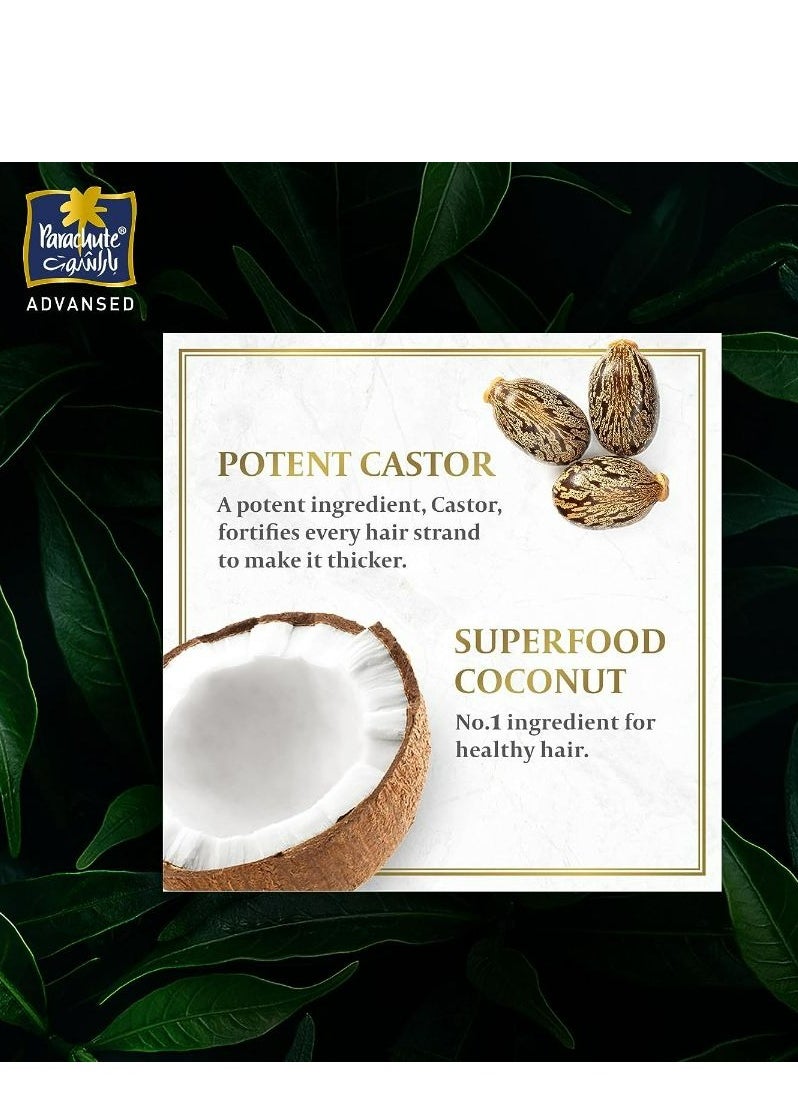 Parachute Nourishing Care Shampoo with Caster and Coconut 340 ML  - Image 3