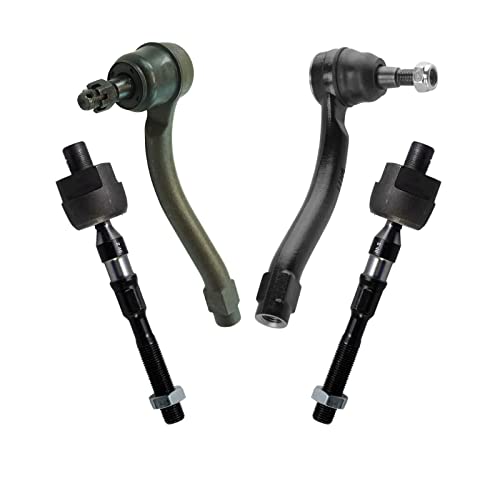 TRQ Front Tie Rod Set Compatible with 2008-2012 INFINITI EX35 2013 EX37 2014-2019 Q50 2014-2018 Q60 2014-2017 QX50 - Image 1