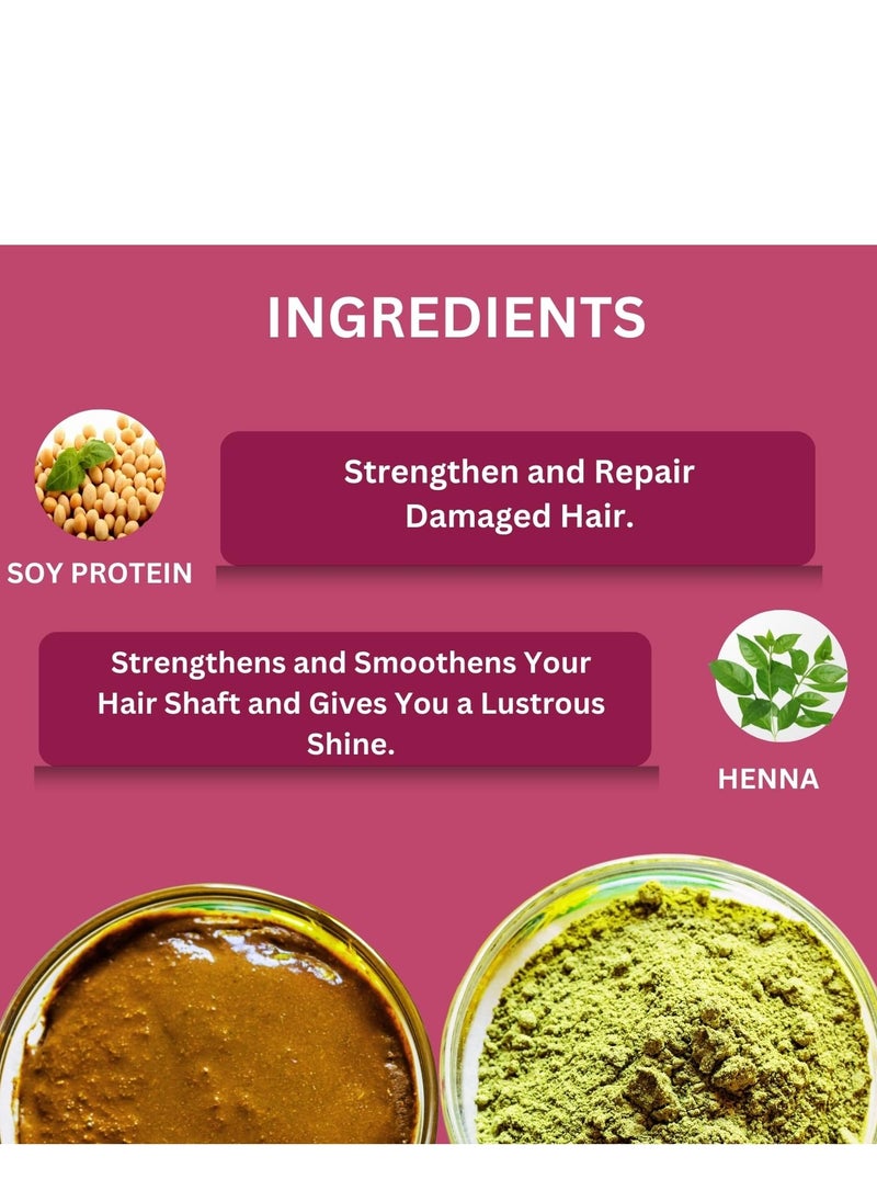 Iba Iba Hair Colour for Women - Burgundy Red, 70g | 100% Pure Henna Based Powder Sachet | Natural Hair Colour & Long Lasting with Conditioning Formula | Reduced Hair Fall & Hair Damage | Shine & Nourish Hair | Free from Ammonia and Other Harmful Chemicals | Herbal Hair Powder for Hair Colour | Burgundy Red Henna  - Image 3