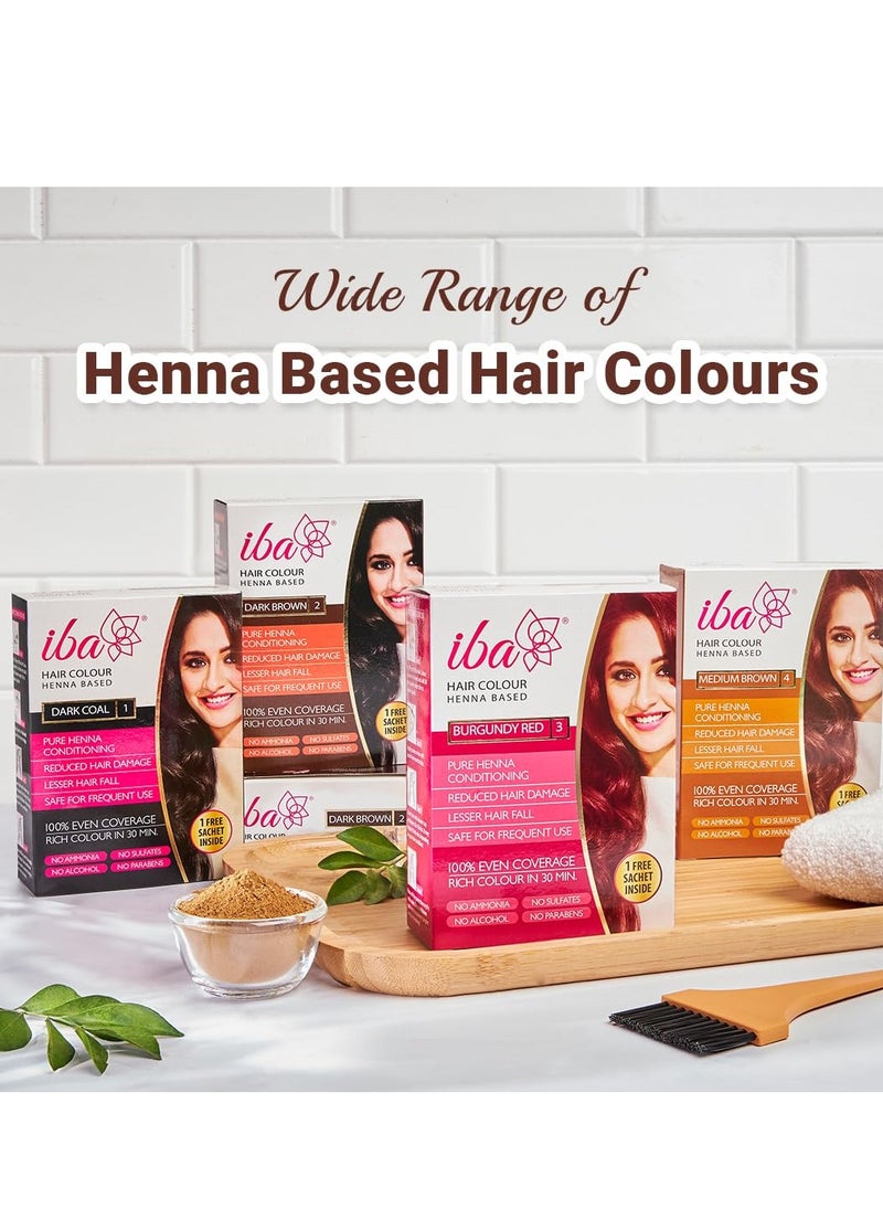 Iba Iba Hair Colour for Women - Burgundy Red, 70g | 100% Pure Henna Based Powder Sachet | Natural Hair Colour & Long Lasting with Conditioning Formula | Reduced Hair Fall & Hair Damage | Shine & Nourish Hair | Free from Ammonia and Other Harmful Chemicals | Herbal Hair Powder for Hair Colour | Burgundy Red Henna  - Image 5