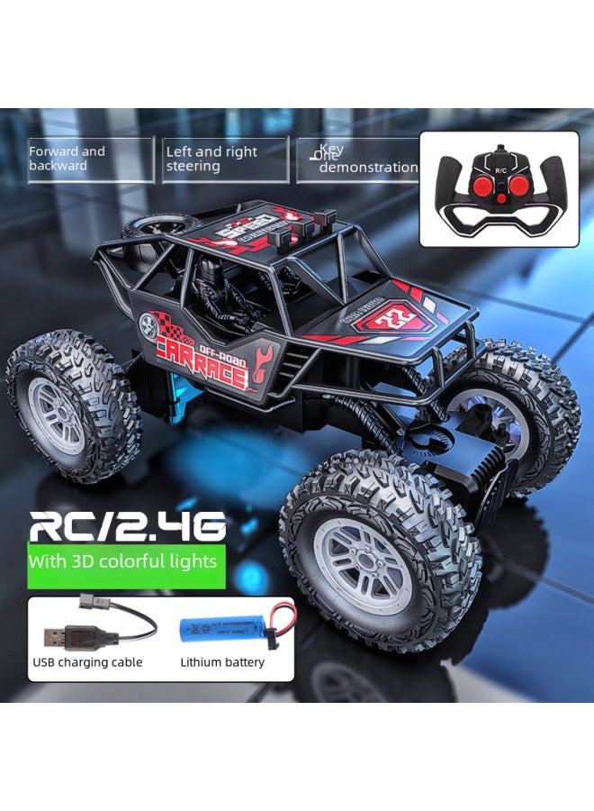 Remote Control Car Off-road Climbing Children's Car Gift Boys Charging Primary School Students' Qingming Toy-Color:Dinosaur Remote Control Car -Battery Edition-E-commerce Box  - Image 3