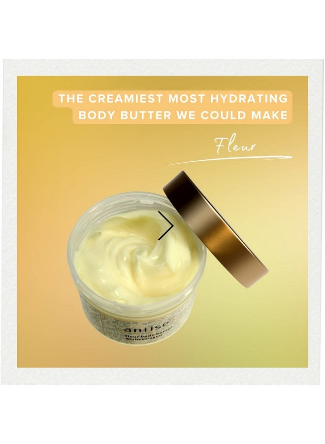 aniise Fleur Body Butter Cream With Collagen For Glowing Brightening Softening Skin Loaded With Coconut & Avocado Oil Moisturizing Body Butter Dry Skin Cream(200G) - Image 2