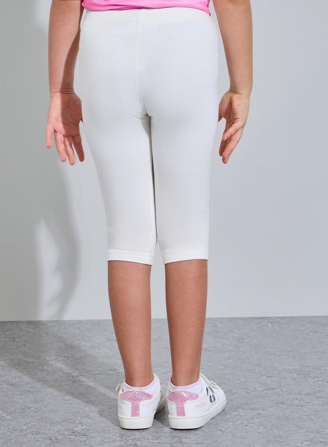 Styli Girls Pack of 2 - Cotton Blend Capri Leggings - Image 4
