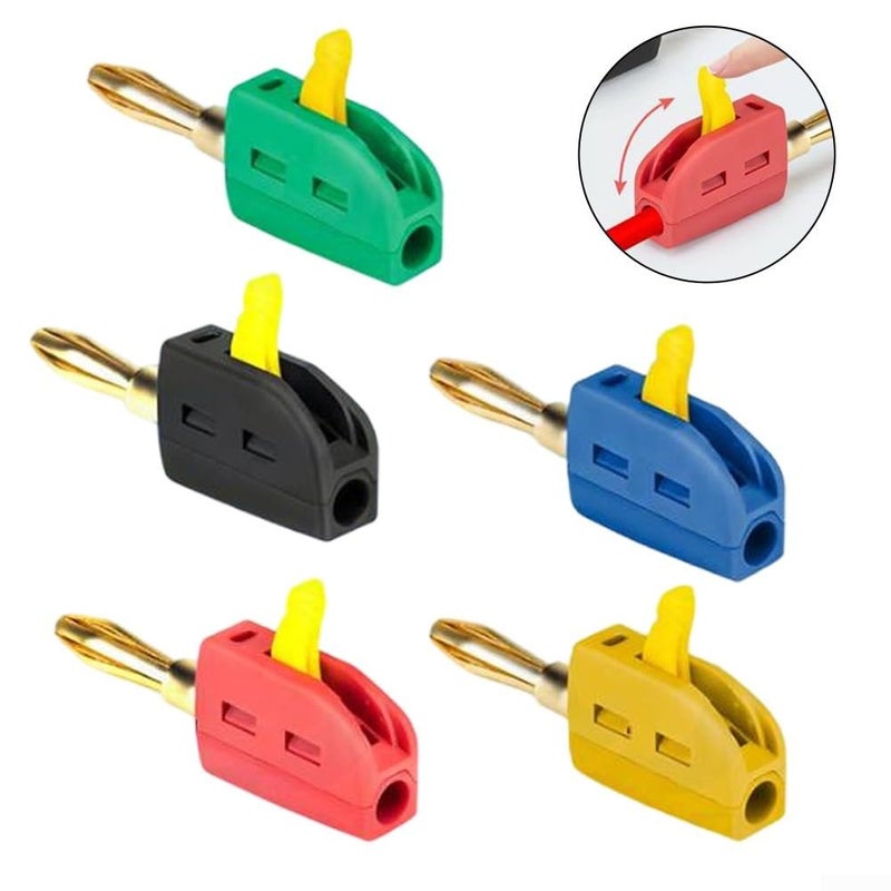 4MM Gold Plated Banana Connectors Yellow 8pcs High Current 32A Efficient Connections - Image 5