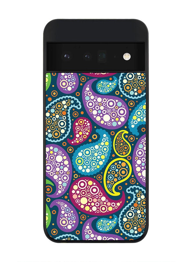 Stylizedd Rugged Black edge case for Google Pixel 6 Pro 5G Slim fit Soft Case Flexible Rubber Edges Anti Drop TPU Gel Thin Cover - Indian Summer - Image 1