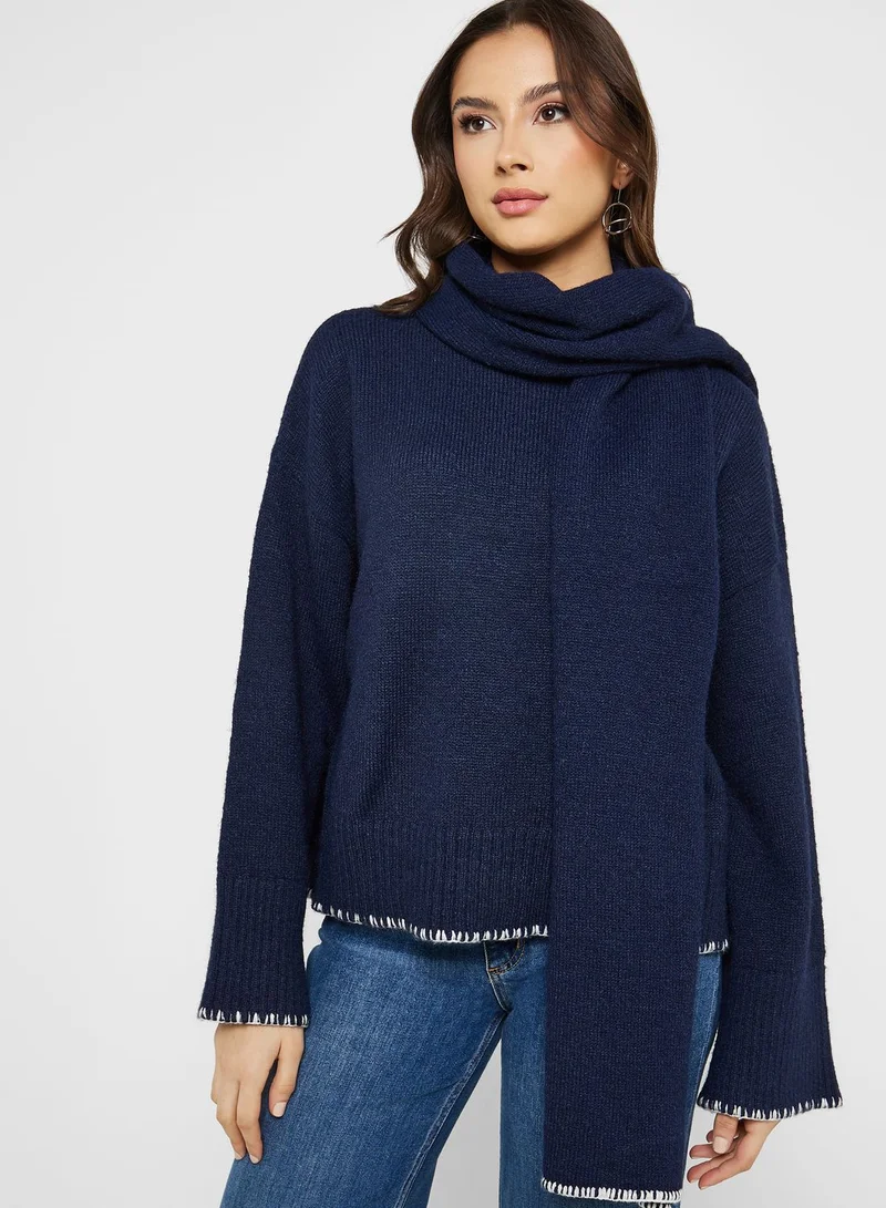 4th & Reckless Round Neck Knitted Sweater