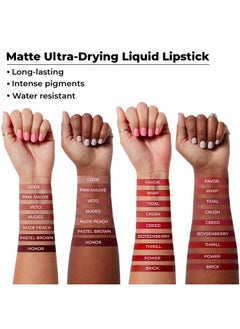 Laritzy Cosmetics Long Lasting Liquid Lipstick Water Resistant Matte Formula 3.1 G (0.1 Oz) (Nude Peach)  - Image 4