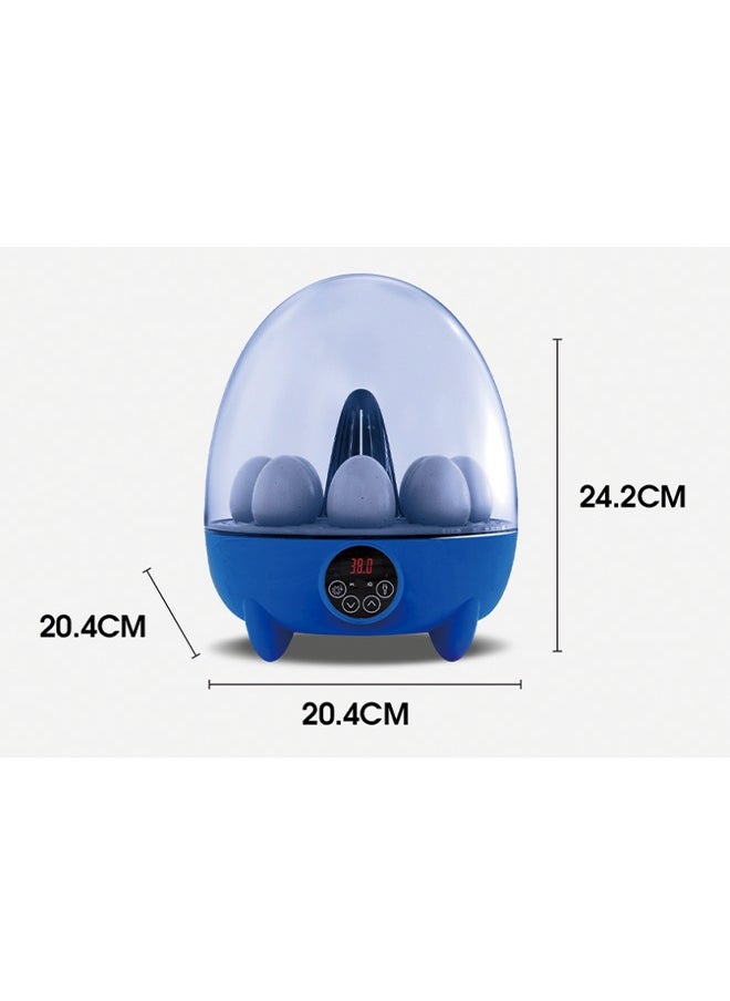 Generic - Egg Incubator, 8 Eggs Poultry Hatcher with Humidity Temperature Control, Mini Chicken Incubator 360 View Poultry Incubator for Hatching Chicks Quail Duck Bird Turkey Eggs(8 Eggs) - Image 1