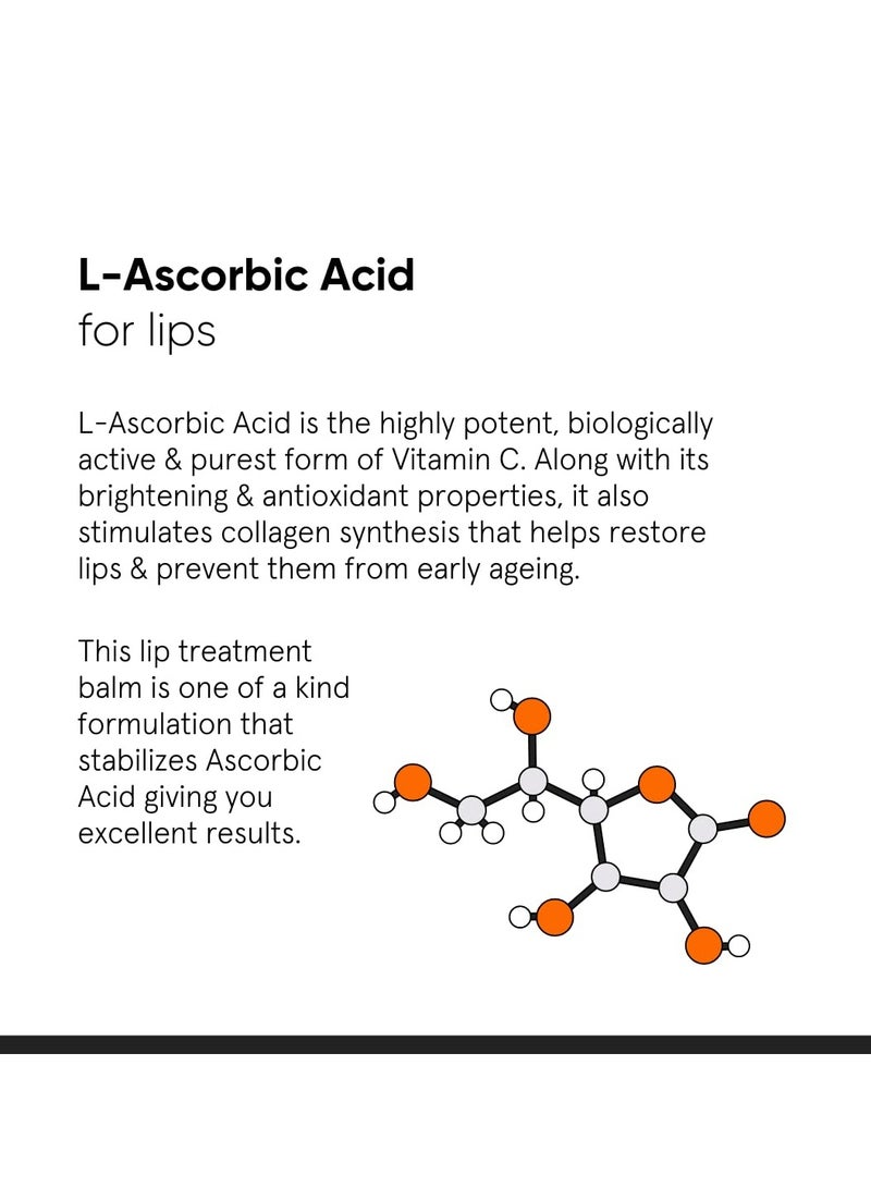 Minimalist 8% L-Ascorbic Acid Lip Treatment Balm with Vitamin E, Radianskin & Glycerine for Pigmented & Dark Lips | For Women & Men | 12 gm - Image 4