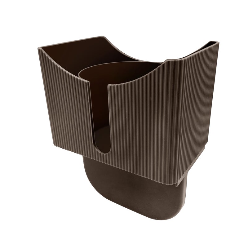 Xchouxer Couch AntiSpill Drink Holder Tray Couch Seat Cushion Cup Beverage Holder for Cups Mugs Bottles Cans Brown