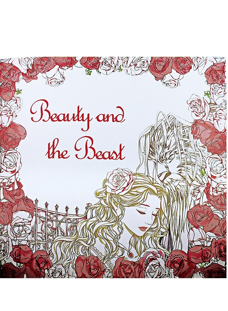 Generic 24-Pages Beauty And The Beast Colouring Book 25x25CM