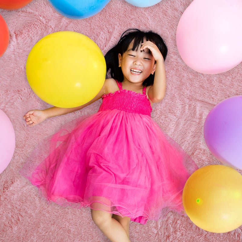 Keeko Premium Fluffy Pink Area Rug Cute Shag Furry Carpet  Ultra Soft Shaggy Rug Faux Fur Carpets  High Pile  Indoor Fuzzy Modern Rugs for Bedroom Girls Kids Living Room Home  4x5.3 Feet - Image 3