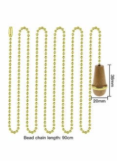 Y&D Wooden Handle Pull Chains, 3 Pcs Light Chain, Fan Chain  - Image 2