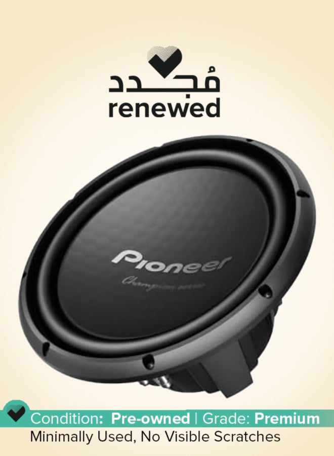Pioneer Renewed - TS-W1202D4 Dual Voice Coil 400 RMS RCA Subwoofer TS-W1202D4 BLACK - Image 1