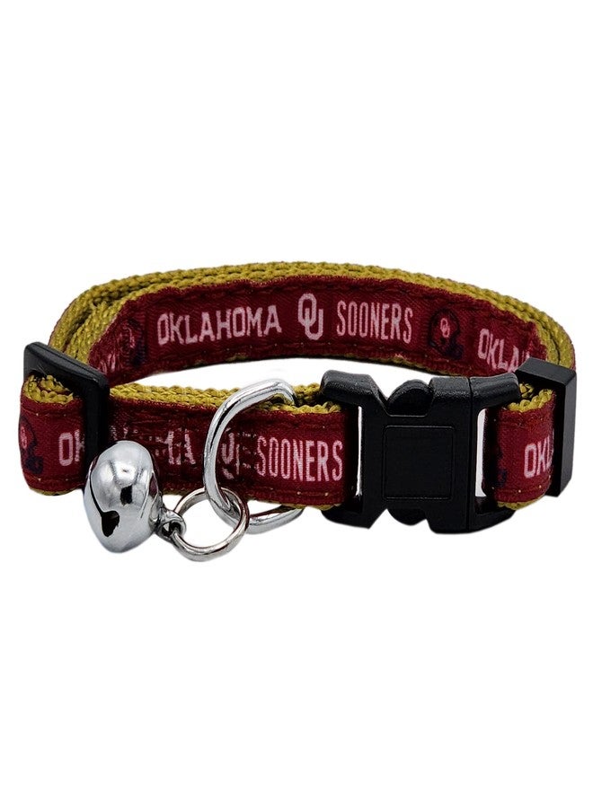 Pets First Collegiate Pet Accessories, Cat Collar, Oklahoma Sooners, One Size - Image 1