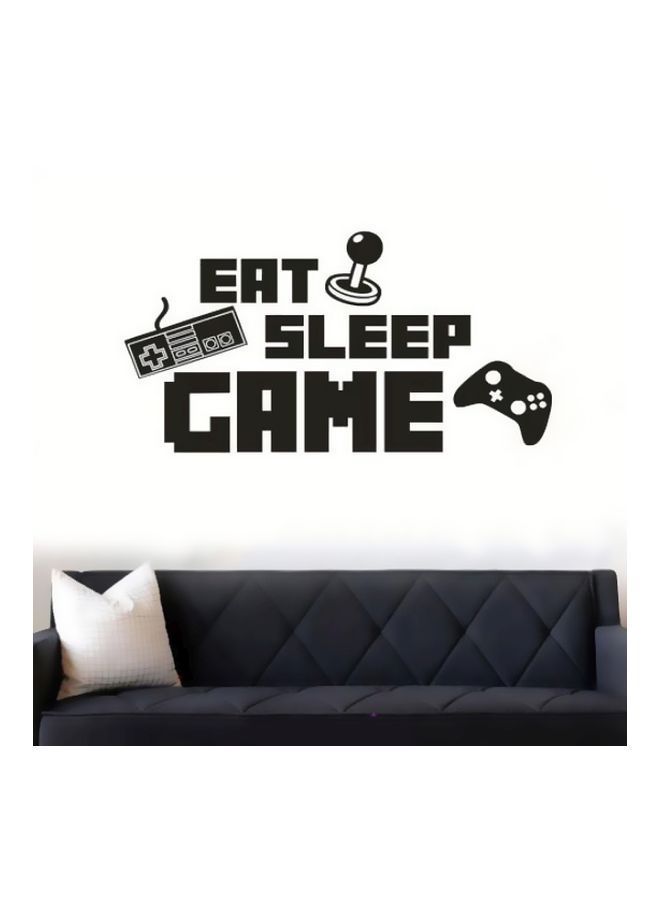 NIBEMINENT Decorative Quote Wall Sticker White/Black 45x60cm 