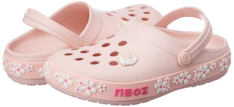 Neoz Casual Slingback Clogs for Kids with Soft Sole | Slip-On Breathable, Lightweight | Comfortable & Durable | Stylish Indoor & Outdoor Sandals Clogs for Kids, K-JASMINE-ROSA_4 - Image 2