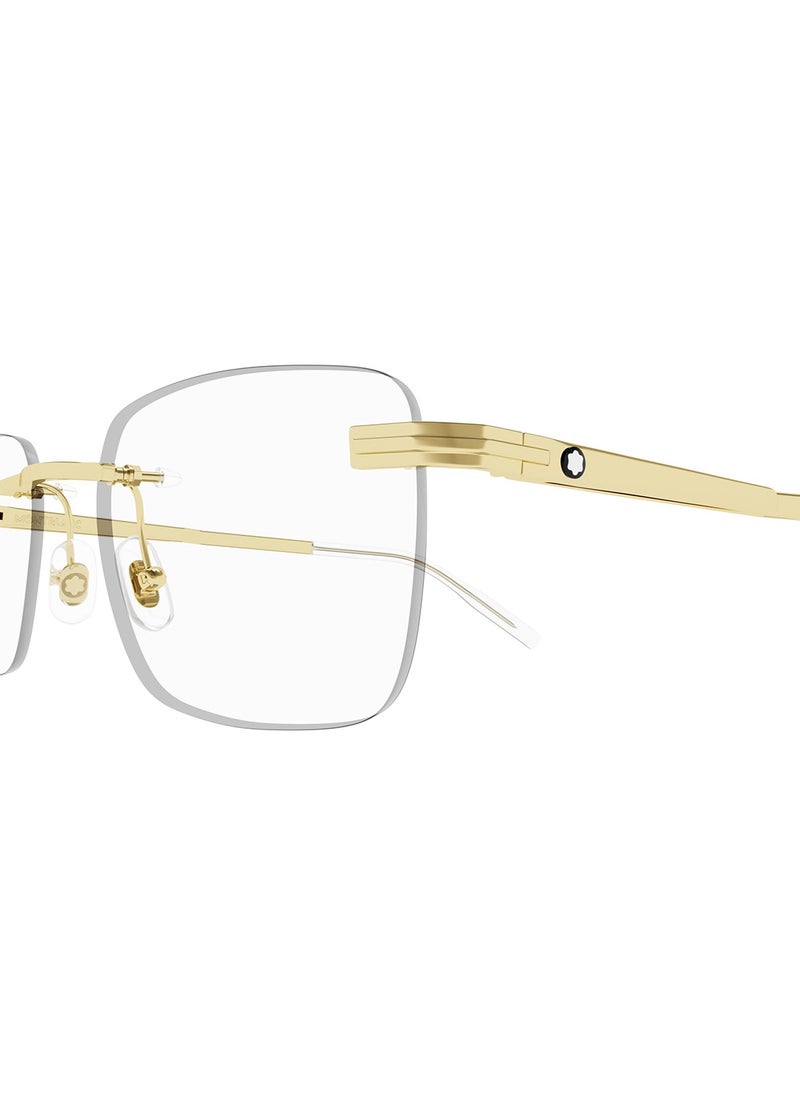 MONTBLANC Men's Rectangle Eyeglass Frame - MB0279O 002 54 - Lens Size: 54 Mm  - Image 2