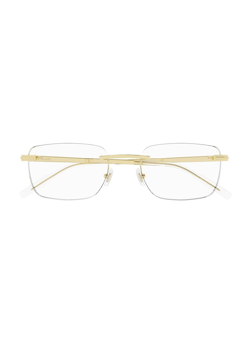 MONTBLANC Men's Rectangle Eyeglass Frame - MB0279O 002 54 - Lens Size: 54 Mm  - Image 3