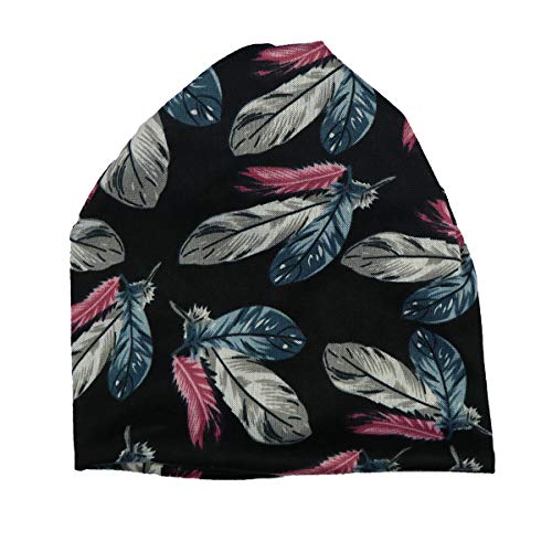 iSWEVEN Cotton Slouchy Beanie and Skull Cap for Summer, Winter, Autumn & Spring Season, Can be Used as a Helmet Cap Too - Free Size (7055A, Multicolor) - Image 3